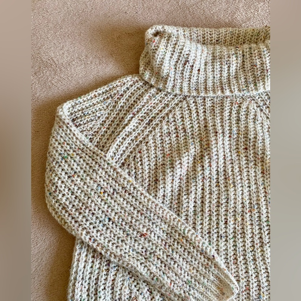 Confetti Knit Turtleneck